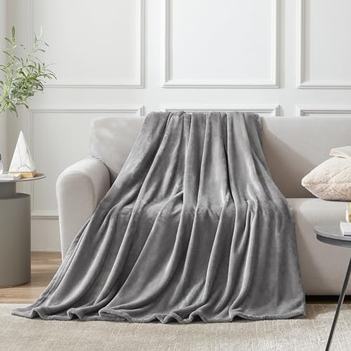 Close up of grey fleece fabric texture