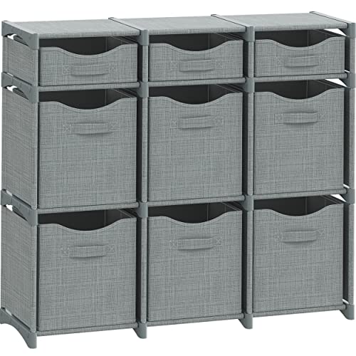 NEATERIZE 9-Cube DIY Storage Organizer in Grey