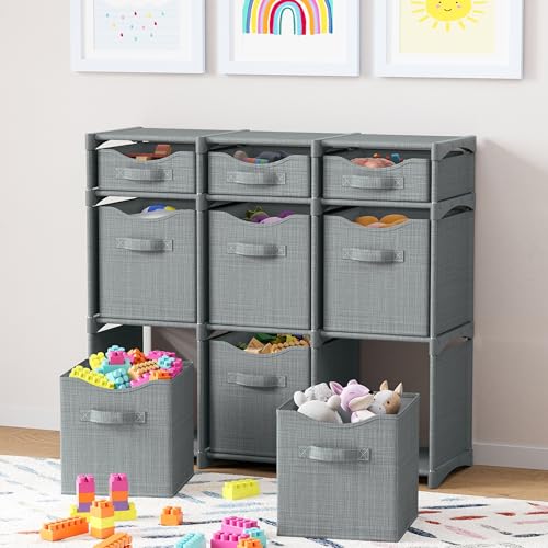 Front view of the NEATERIZE 9-Cube storage unit