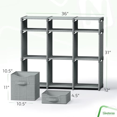 Close up of storage cubes in the NEATERIZE organizer