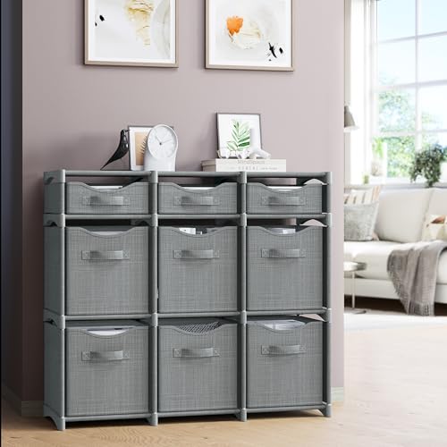 Full NEATERIZE 9-Cube storage set with bins