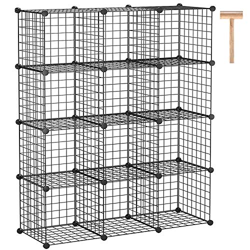 C&AHOME 12-Cube Wire Storage Organizer
