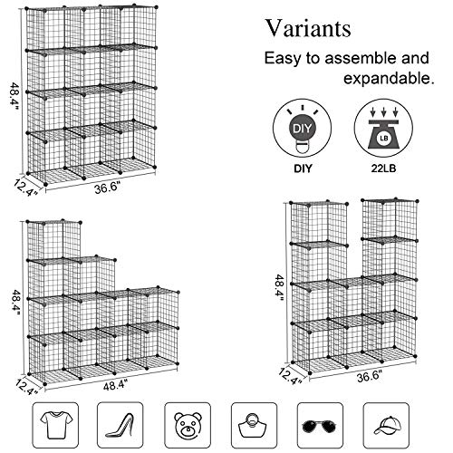 C&AHOME modular wire rack assembly