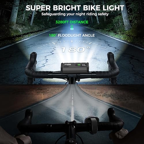 LCD battery display on AInxcdote bike light
