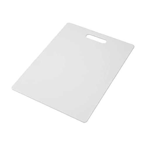 Farberware Large Plastic Cutting Board 11x14 White front view