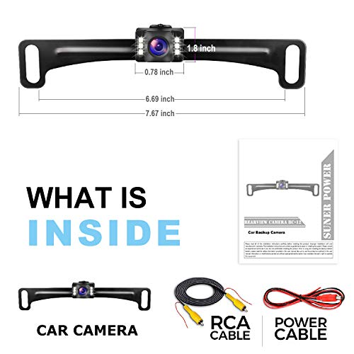 GLK reverse camera mounting hardware