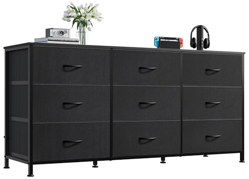 WLIVE Dresser TV Stand for 55 inch TV in black