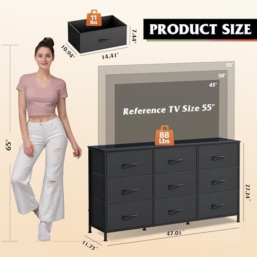 WLIVE dresser TV media console for storage