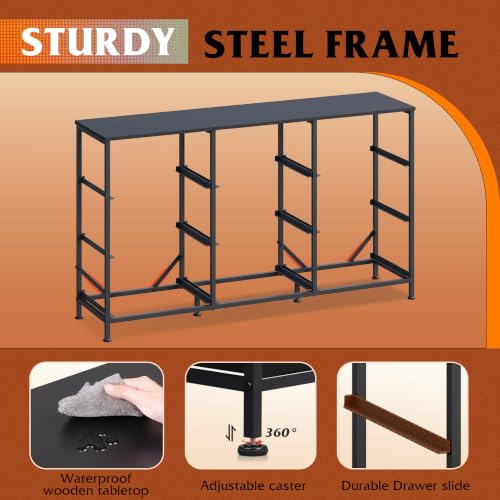 WLIVE dresser organizer with adjustable feet
