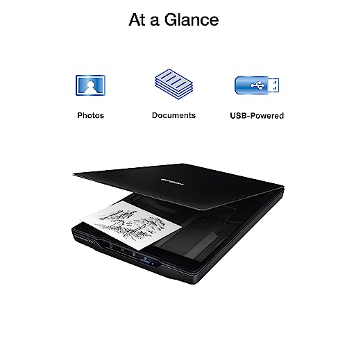 Scanner with lid open