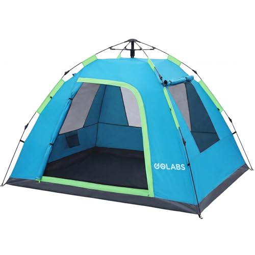 GOLABS CT3 Blue instant pop up tent exterior view