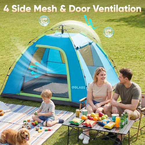 Close up of GOLABS tent mesh ventilation