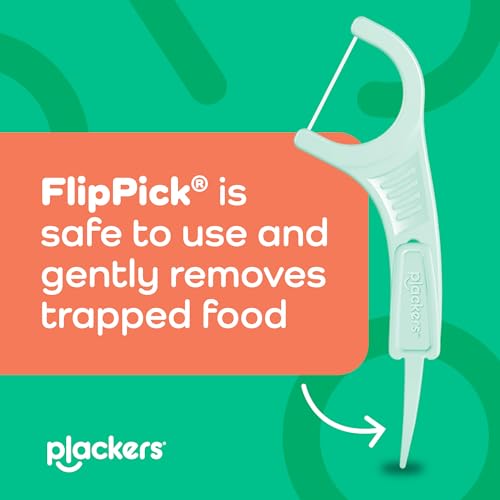 Plackers floss pick showing handle design