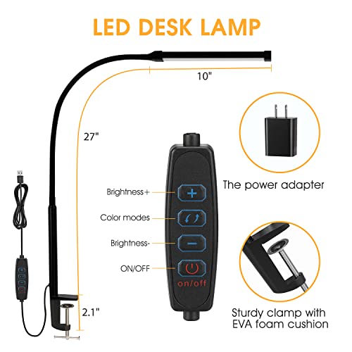 Control panel on Voncerus LED desk lamp