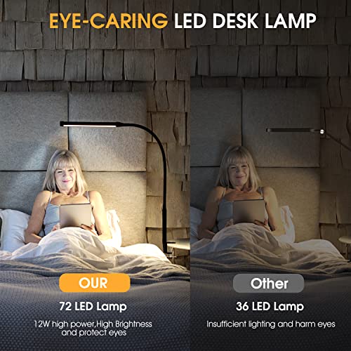 Voncerus lamp in black showing light reach