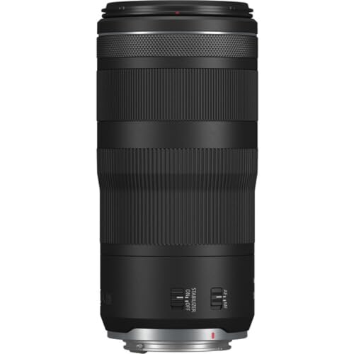 Close up of Canon RF100-400mm lens elements