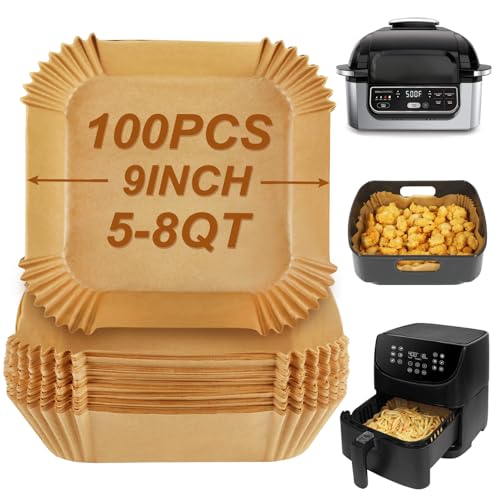 BYKITCHEN square air fryer liners pack