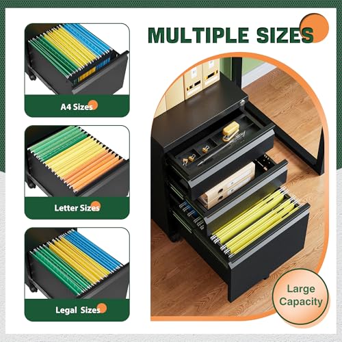 Letaya File Cabinet with 5 wheels