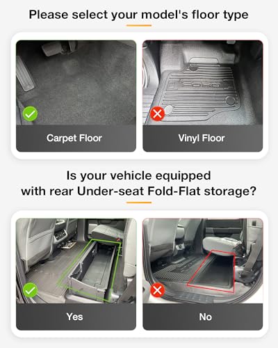 Ford F250 interior with 3W mats