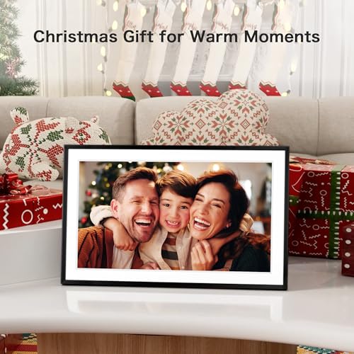 Digital photo frame showing the main settings menu
