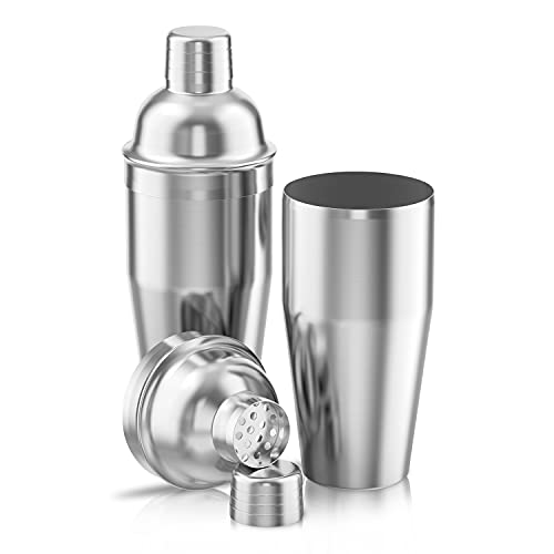 Silver stainless steel drink mixer for bartending