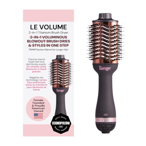 L'ANGE HAIR Le Volume 75mm black blow dryer brush