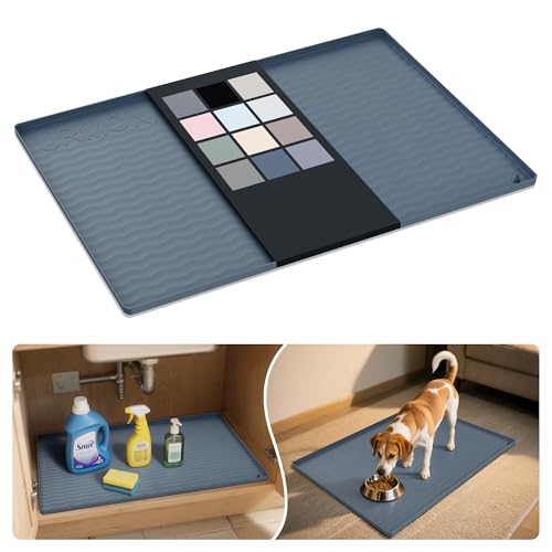 URMONA 31x22 silicone under sink mat dark grey