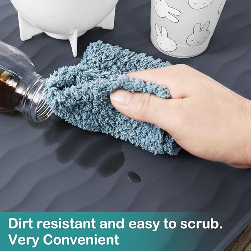 Flexible silicone sink liner edge profile