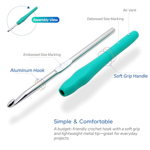 Aluminum hooks with ergonomic handles