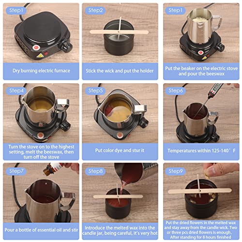 Instructional guide for Haccah candle kit