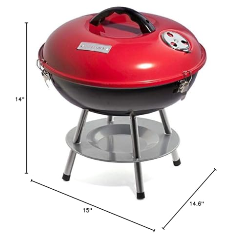 Detail of Cuisinart portable grill lid locks