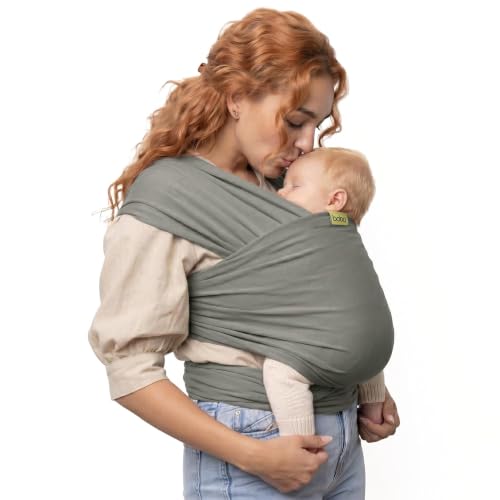 Boba Baby Wrap Carrier Grey front view