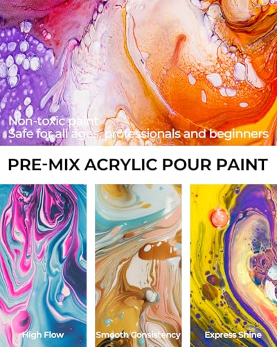 Nicpro acrylic paint color wheel and instructional guide