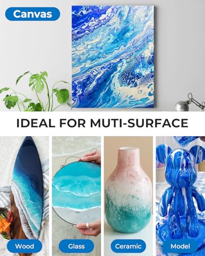 Nicpro pour paint set organized for fluid art