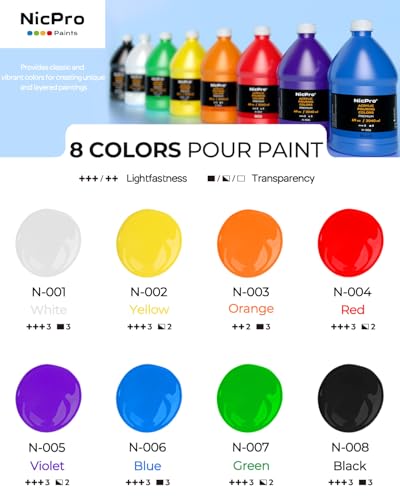 Nicpro 8 Colors bulk set packaging view