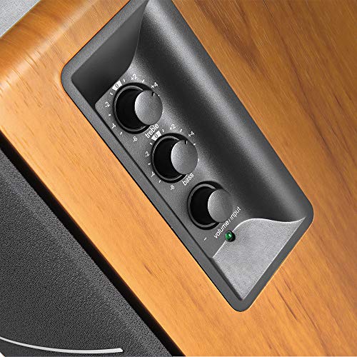 Rear input ports on Edifier R1280DBs