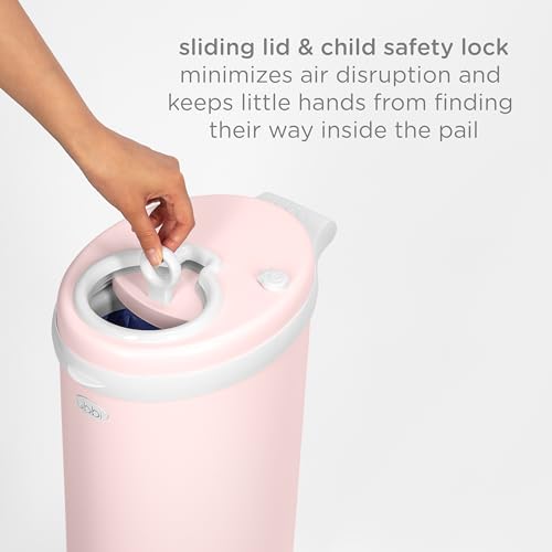 Top view of the Ubbi odor-locking diaper pail
