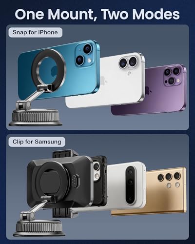 XBW phone mount showing the magnetic base