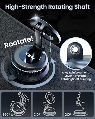 Side profile of XBW car phone mount