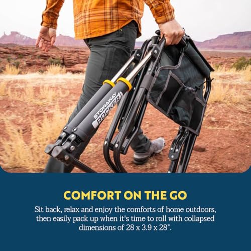 GCI Outdoor Stowaway Rocker Hunter Topo in use