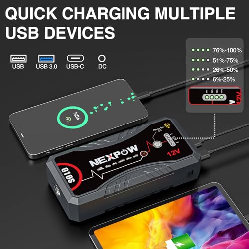 NEXPOW Q10S USB and charging ports