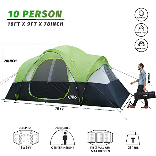 UNP tent mesh roof and ventilation