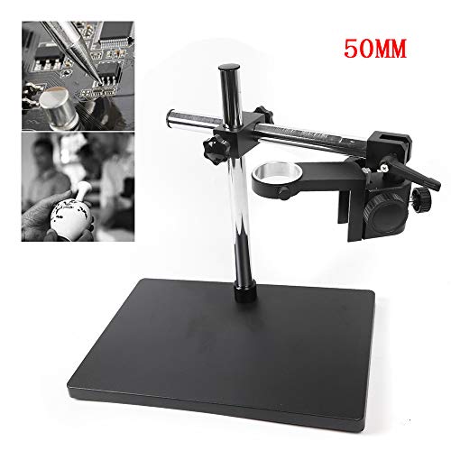 Stable microscope stand with counterweight