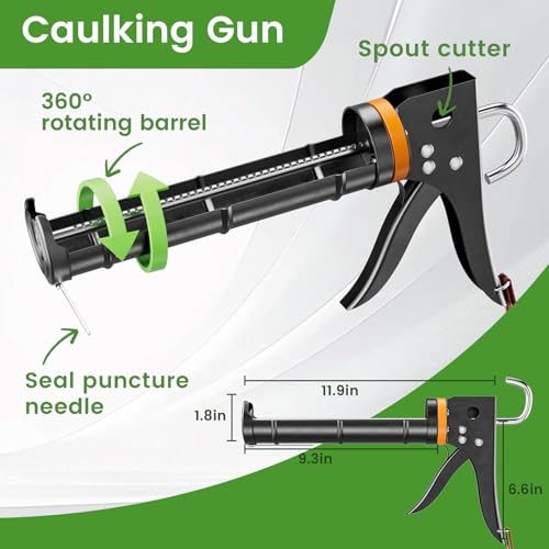 Goopreen caulk gun rotating barrel detail
