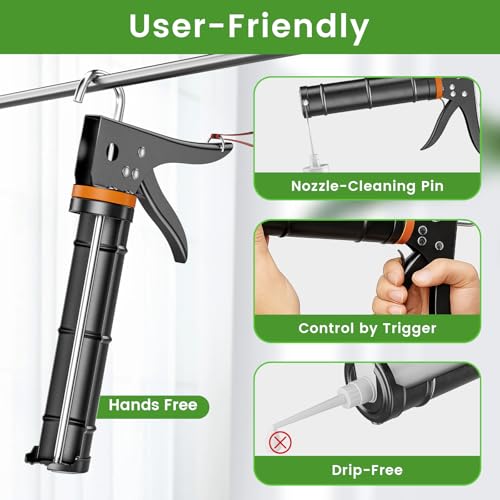 Goopreen 5 in 1 caulking tool set features