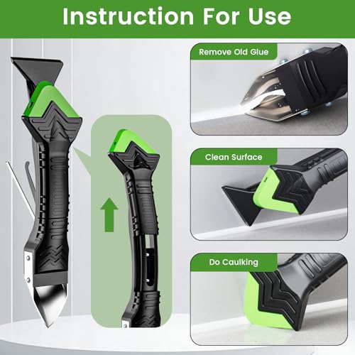 Goopreen stainless steel caulk scraper tool