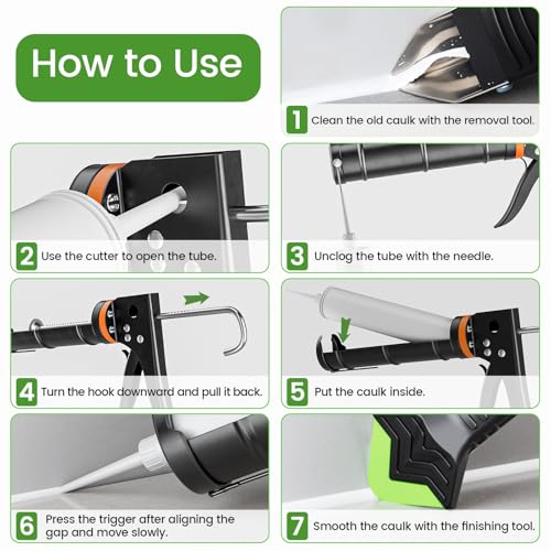 Goopreen tool kit for kitchen and bath sealing
