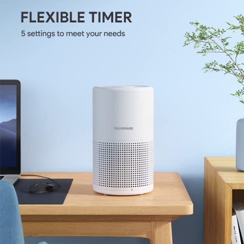 Air purifier night light feature active in dark room