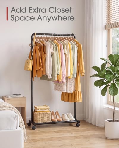 Sakugi metal garment rack side profile