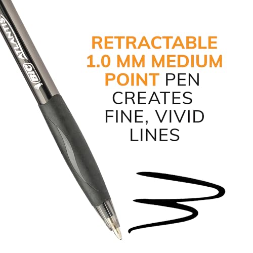 Close up of BIC Glide 1.0mm medium point tip
